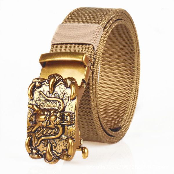 

belts nylon male belt korean youth toothless buckle automatic plus trousers with leading trend1, Black;brown