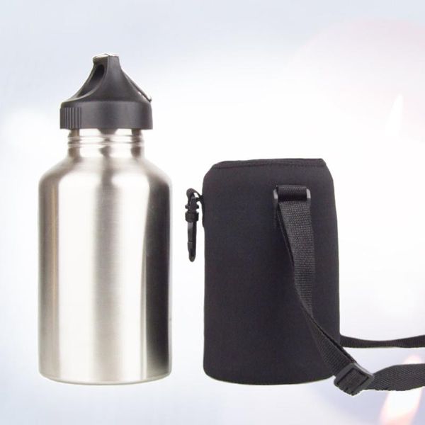 

3pcs 2000ml thermal bottle stainless steel water sports outdoor drink kettle