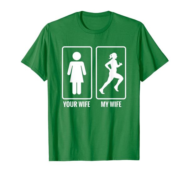 

Mens Your Wife My Wife Runner T-Shirt, Mainly pictures