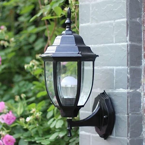 

lukloy outdoor wall lamp waterproof simple retro industrial iron light restaurant rorch aisle home door corridor lamps