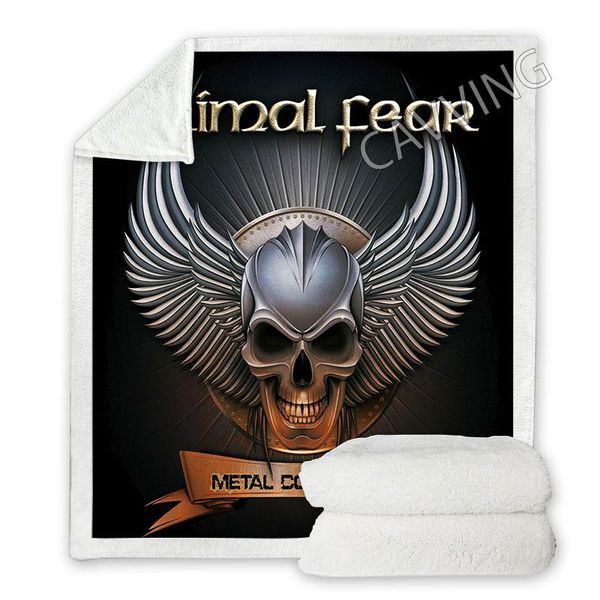 

blankets primal fear band 3d printed sherpa blanket rectangle home textiles fleece wearable throw for sofa bed