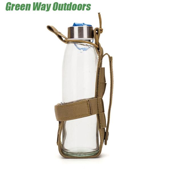 

stuff sacks outdoor molle water bottle pouch tactical army training drinking holder kettle accessory bags