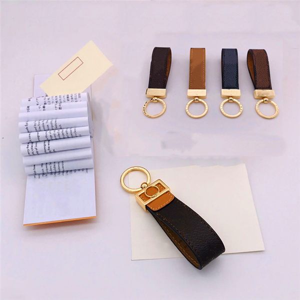 

fashion luxurys key chain buckle lovers car keychain handmade leather designers keychains men women bag pendant accessories 10 color, Silver