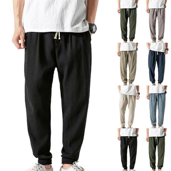 

men's jeans pants casual clothing joggers long bottom pockets trousers plus size mens, Blue