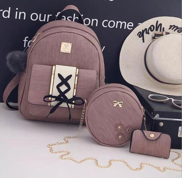 

pu backpacks for women fashion all match soft leather bag