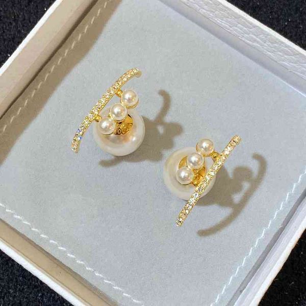 

70% off outlet online new pearl earrings and earrings, Golden