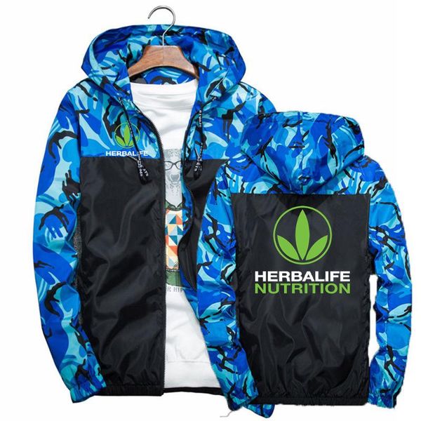 

men's hoodies & sweatshirts autumn men herbalife logo 2021 windbreaker casual male clothing harajuku coat slim sport splicing custom ma, Black