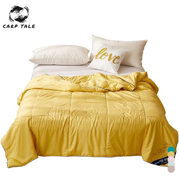 

comforters & sets summer air conditioning quilt bedspread for bed washable comforter blanket children queen king silk thin