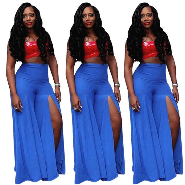 

casual fashion women's wide leg pants, Black;white