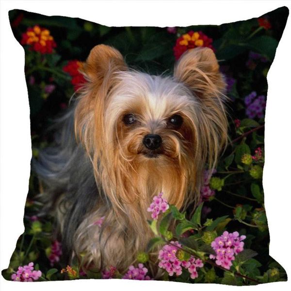 

custom yorkshire terrier pillowcase 35x35cm (one sides)home cushion cover pillow cases 9-22t cushion/decorative