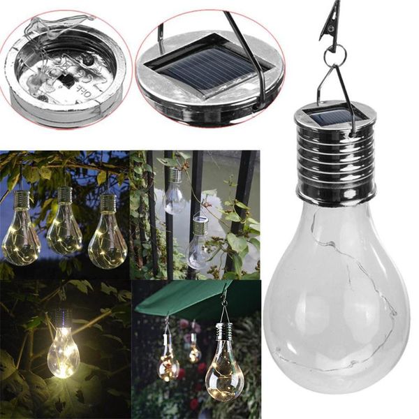 

pendant lamps waterproof solar rotatable outdoor garden camping hanging led light lamp bulb lanterns for party retro decoration #p2