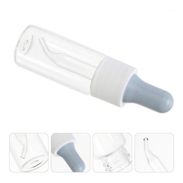 

5pcs essential oil glass bottles refillable dropper sub storage & jars