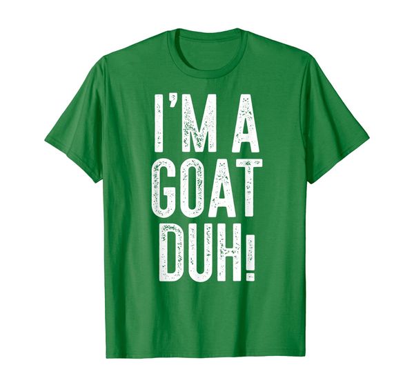 

i'm a goat duh t-shirt costume gift shirt t-shirt, White;black