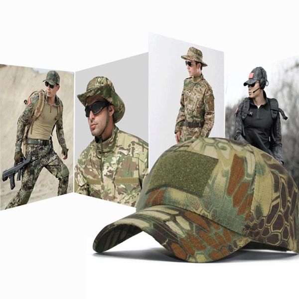 Cap do Exército Actical Cap Outdoor Sport Snapback Stripe Militar Camuflagem Hat simplicidade Camarf Camarf para homens Chapéus adultos