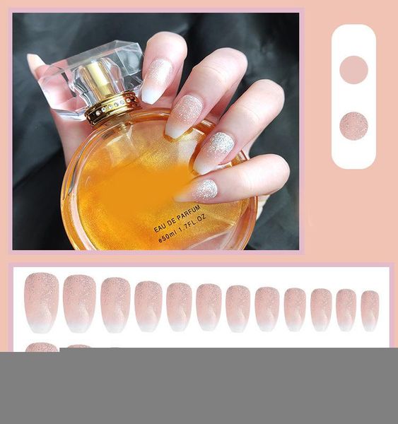 

short square false nails full cover fake fingernails press on glossy artificial diy decoration supplies for nail ef art kits