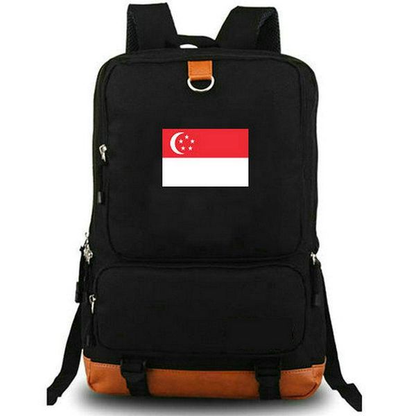 

backpack singapore sgp flag daypack moon star badge schoolbag banner rucksack satchel school bag lapday pack