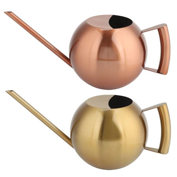 

watering equipments 1000ml stainless steel can sprinkle pot long mouth garden flowers plants flower tool