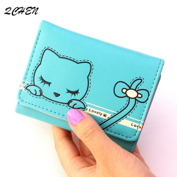 

wallets woman's wallet small fashion brand leather purse ladies card bag short women clutch female money clip 269, Red;black
