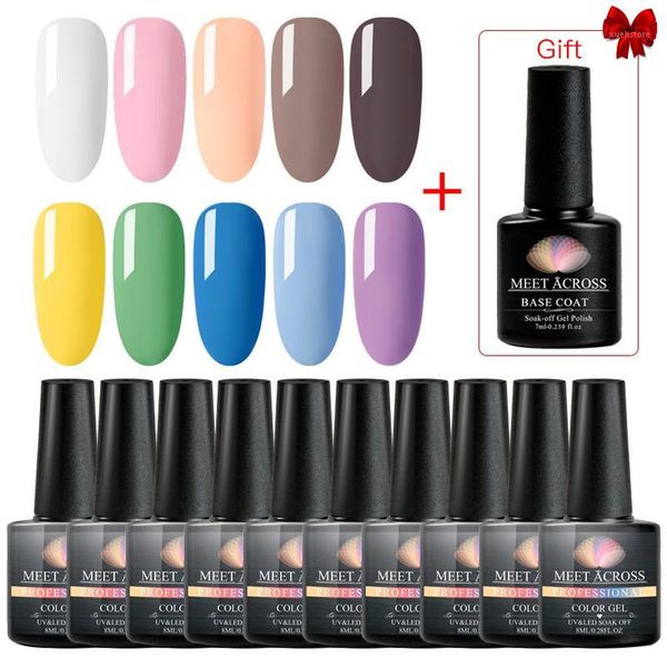 

across 10pcs/set color uv gel nail polish art semi permanent led varnish base coat lacquer1