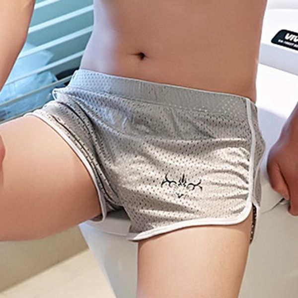 

underpants men breathable mesh arrow pants beautiful trendy comfortable home men's underwear beautif, Black;white
