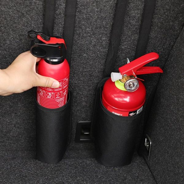 

car organizer 1pcs style vehicle mounted fire extinguisher fixed storage bag water cup hanging for trunk chair back