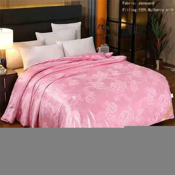 

comfortable spring autumn mulberry silk comforter winter summer duvet four seasons natural 100%silk filler quilt blankets comforters & sets