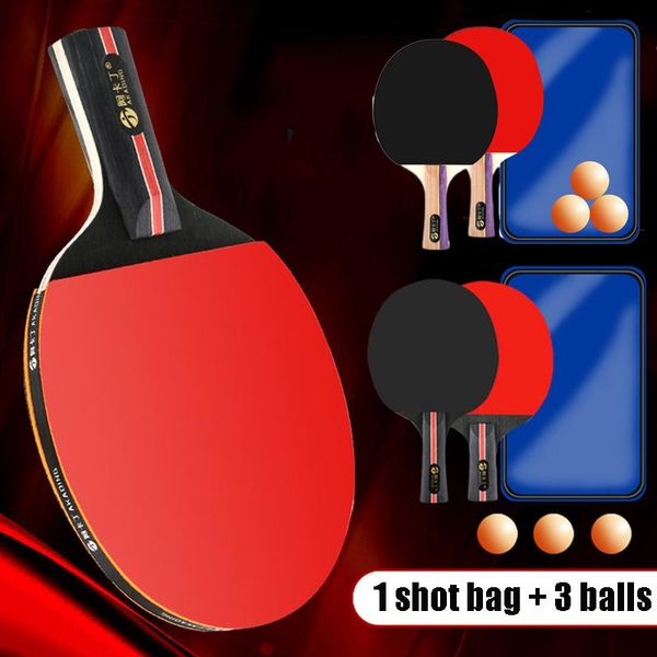 

table tennis raquets pong paddle with case and 3 balls professional racket for beginner advanced players 4 star