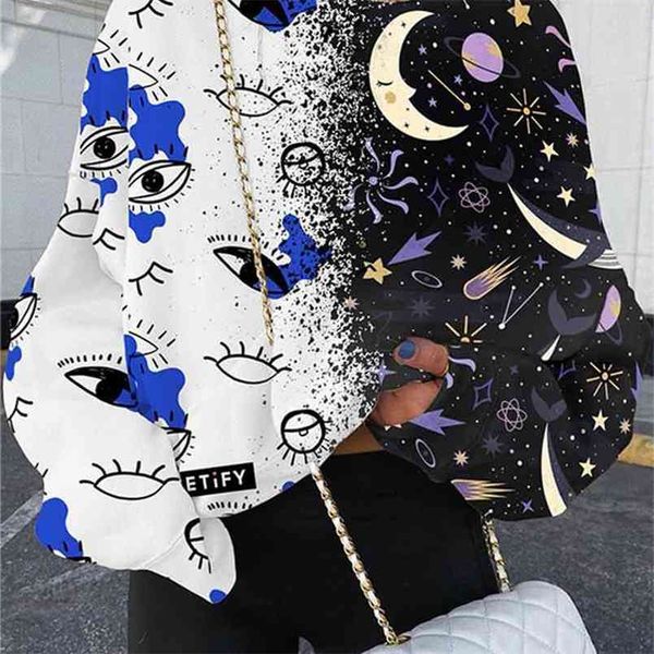 

yskkt sweatshirt women colorful pullover spring autumn fashion streetwear oversized loose shirt sweatshirts 210809, Black