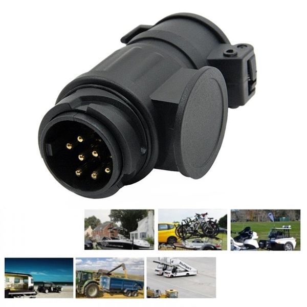 

trailer adapter plug 13-pin to 7-pin towing connector for rv boat car eu atv parts
