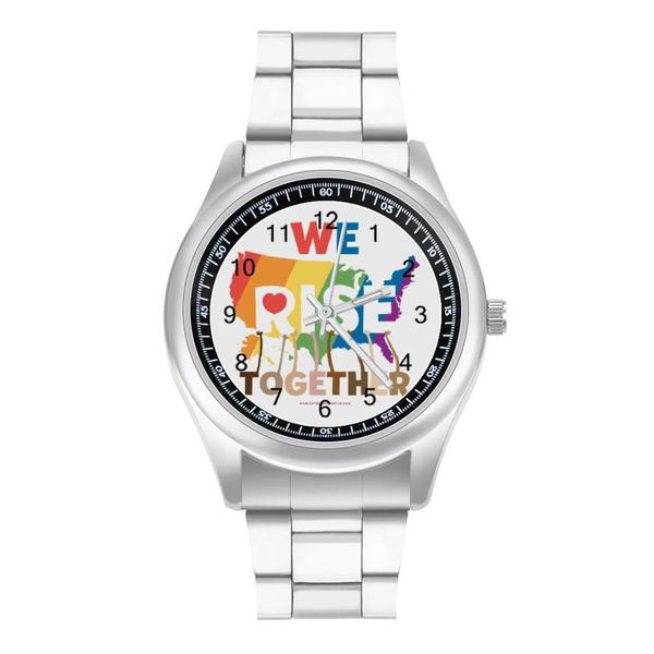 

wristwatches map quartz watch modern wrist steel girl fishing design wristwatch, Slivery;brown