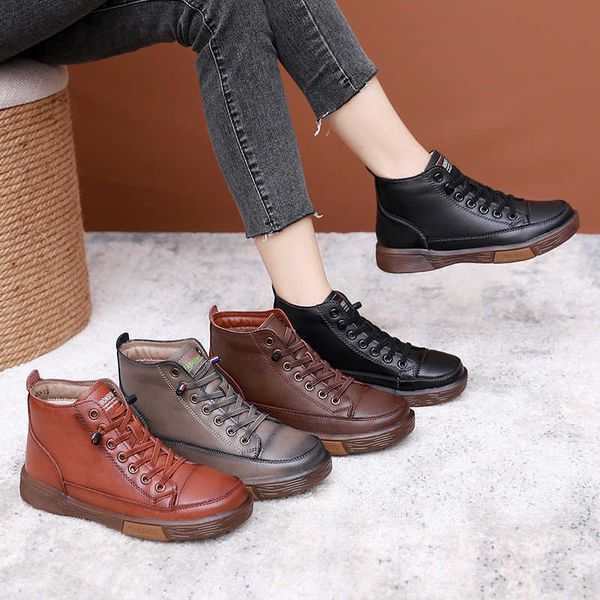 

three sheep short autumn and winter single boots, 2021 new women's shoes with tendon soles, soft soled cowhide medium high, Black
