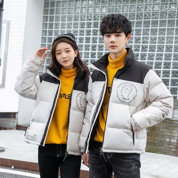 

2021 fashion outdoor white duck couple down et men's thickened warm student trend, Black