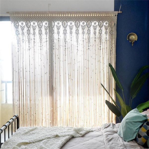 

wall hanging curtain boho door window woven tapestry decor home ornament for apartment bedroom living room & drapes