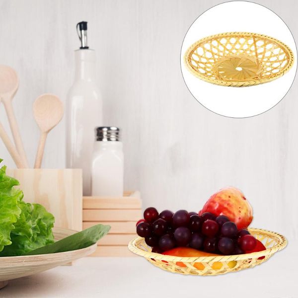 

storage baskets 1pc retro style bamboo basket organizer vegetable fruit snack