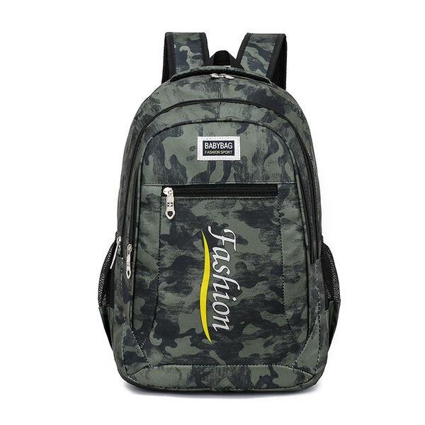 

leisure camouflage backpack men middle student high schoolbag for boys teen large capacity back pack 2021