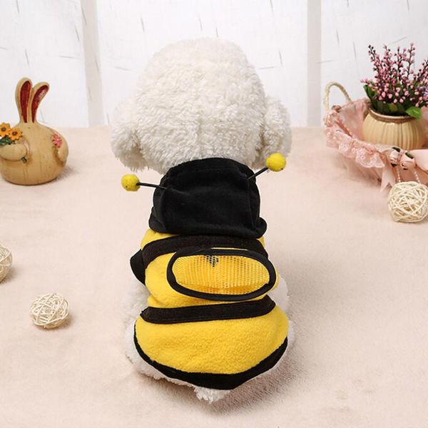 

dog apparel jcxagr pet coat costume cute puppy bumble bee lovely wings cat transformed dress clothes for small dogs #a