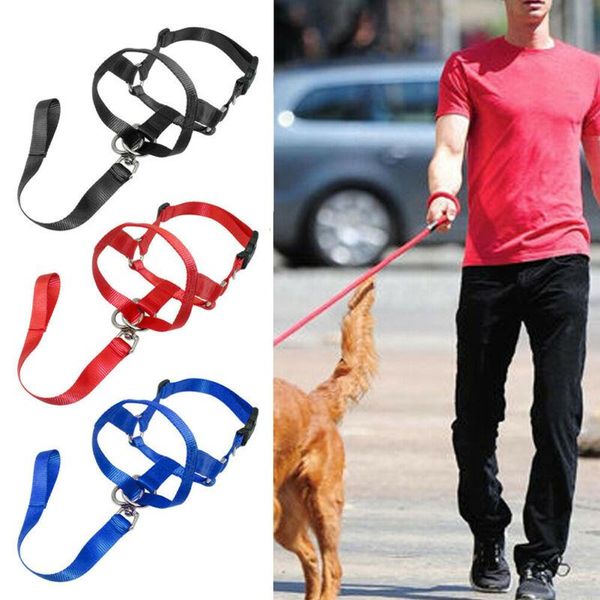 

dog car seat covers 2021 head collar pet gentle leader no pain pull control training leash adjustable harness halter nose reigns