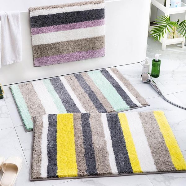 

bath mats thicken bathroom door mat absorbent kitchen household floor rug bedroom toilets furry non-slip carpet entrance