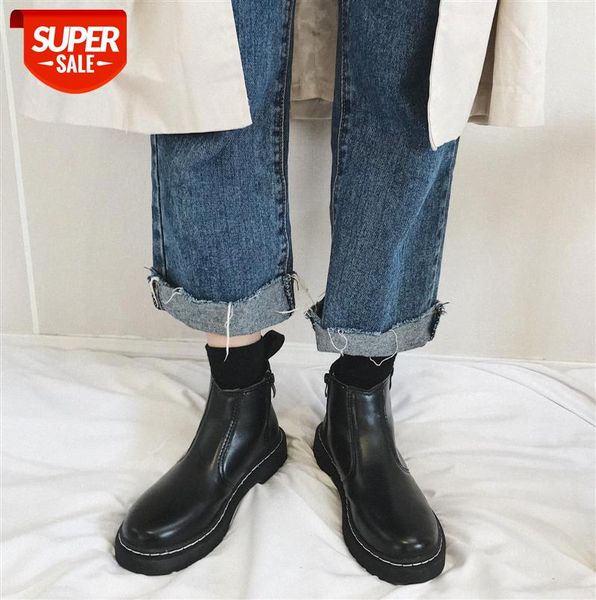 

british style martin boots female new student ins retro short small leather shoes motorcycle cool g #il8m