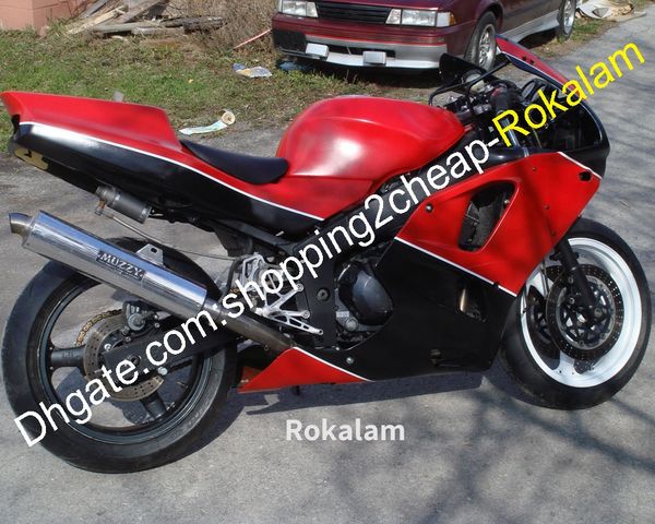 Kawasaki için Motosiklet Kabuğu 1994 1995 1996 1997 Ninja ZX6R 94 95 96 97 ZX-6R ZX 6R Siyah Kırmızı Karoser Peri