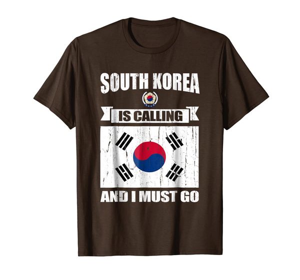 

south korea calling me gifts t-shirt, White;black