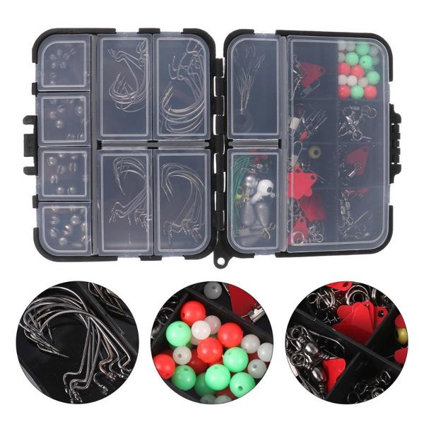 

fishing accessories 1 set kit spherical float crank hooks connectors