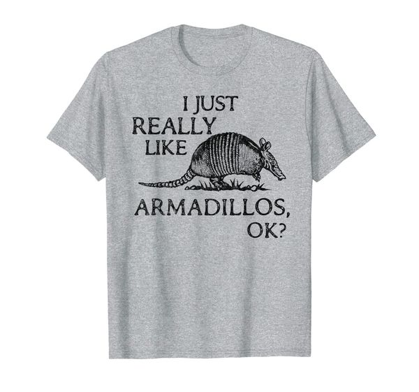 

armadillo lover i just really like armadillos ok t-shirt, White;black