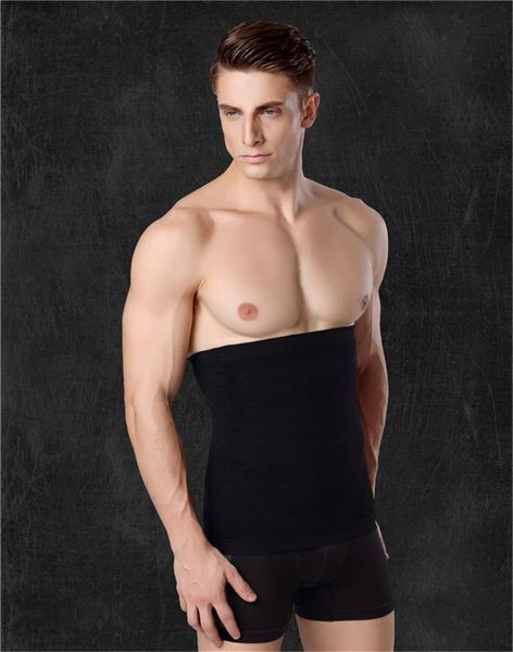

waist support body shaper trainer men slimming vest control posture shirt back correction abdomen tank workout shaperwear, Black;gray
