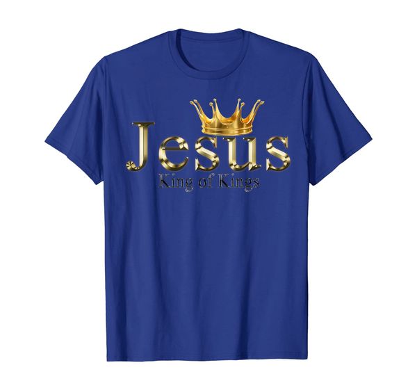 

Jesus King Of Kings Gold Effect Letters T-Shirt, Mainly pictures