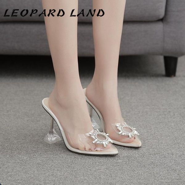 

2021 shoes sunflower transparent high-heel large size women fashoin cwf sandals, Black