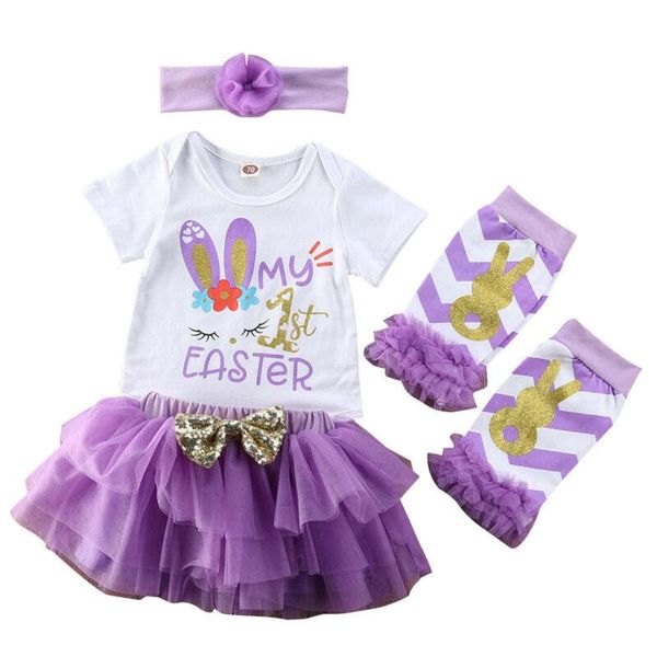 

my 1st born baby girls romper bodysuit tutu skit outfits clothing sets, White