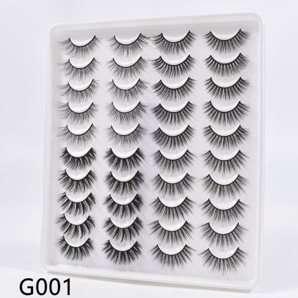 

false eyelashes 20pairs mink dramatic volume lashes natural fake eyelash thick extension faux cils wholesale maquiagem