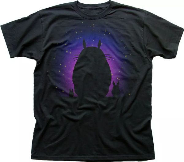 

My Neighbour TOTORO Anime Happiness cotton t-shirt 9830 size 2XL, White;black