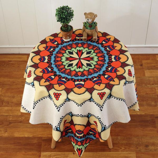 

table cloth linen dining bar household printing and dyeing cover coffee tablecloth